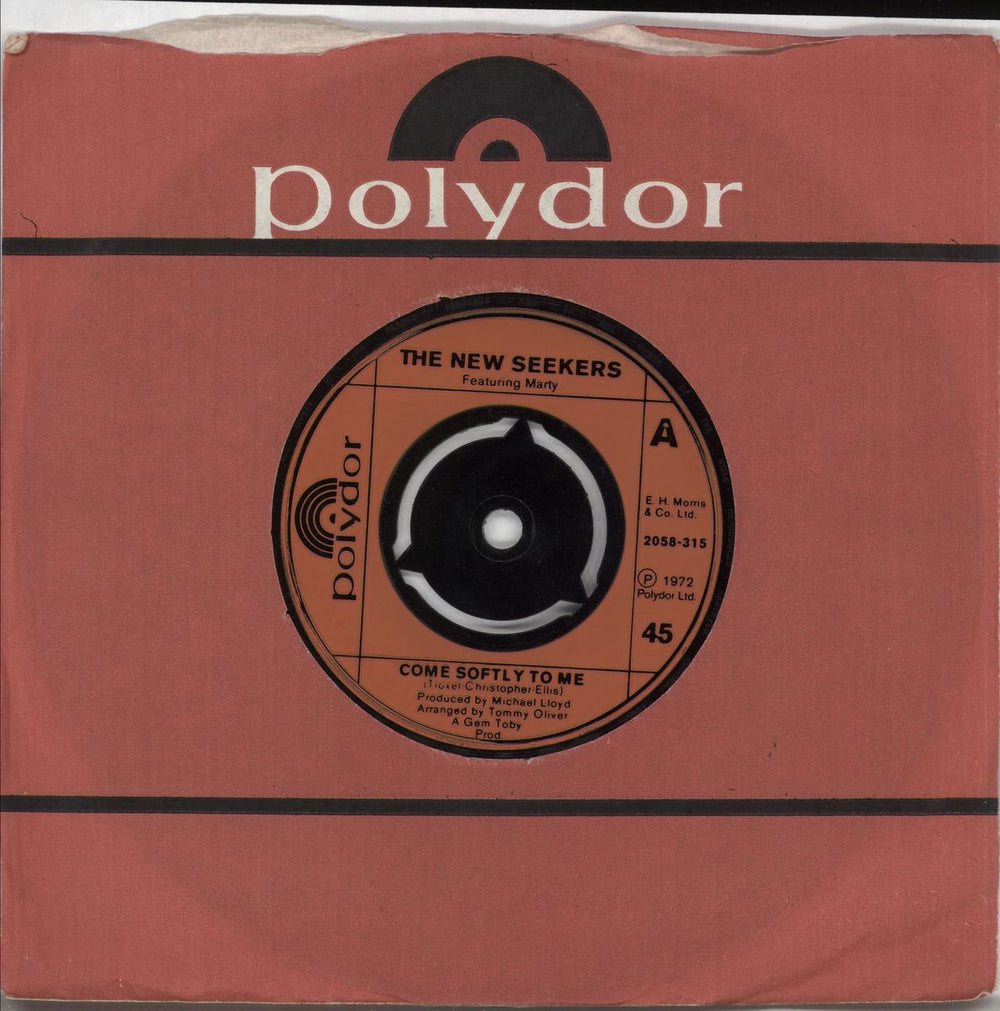 The New Seekers Come Softly To Me UK 7" vinyl single (7 inch record / 45) 2058-315