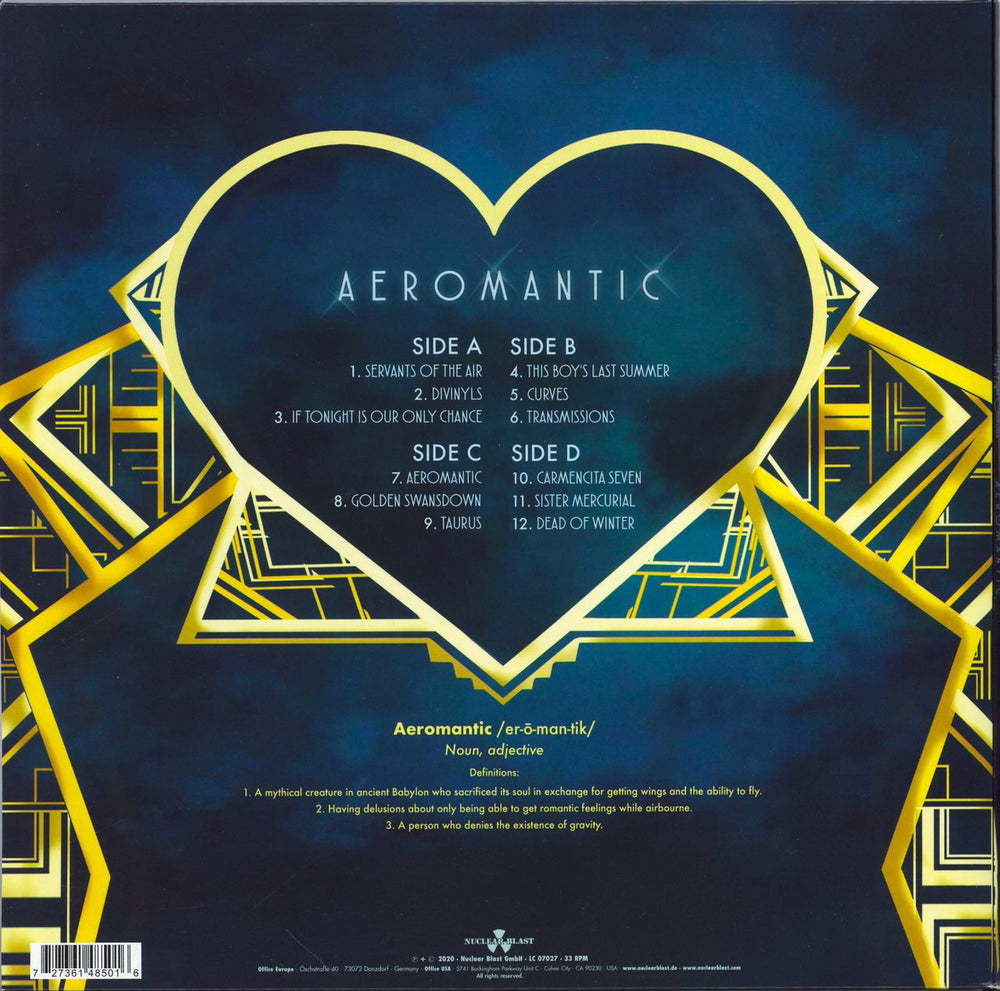 The Night Flight Orchestra Aeromantic German 2-LP vinyl record set (Double LP Album) 727361485016