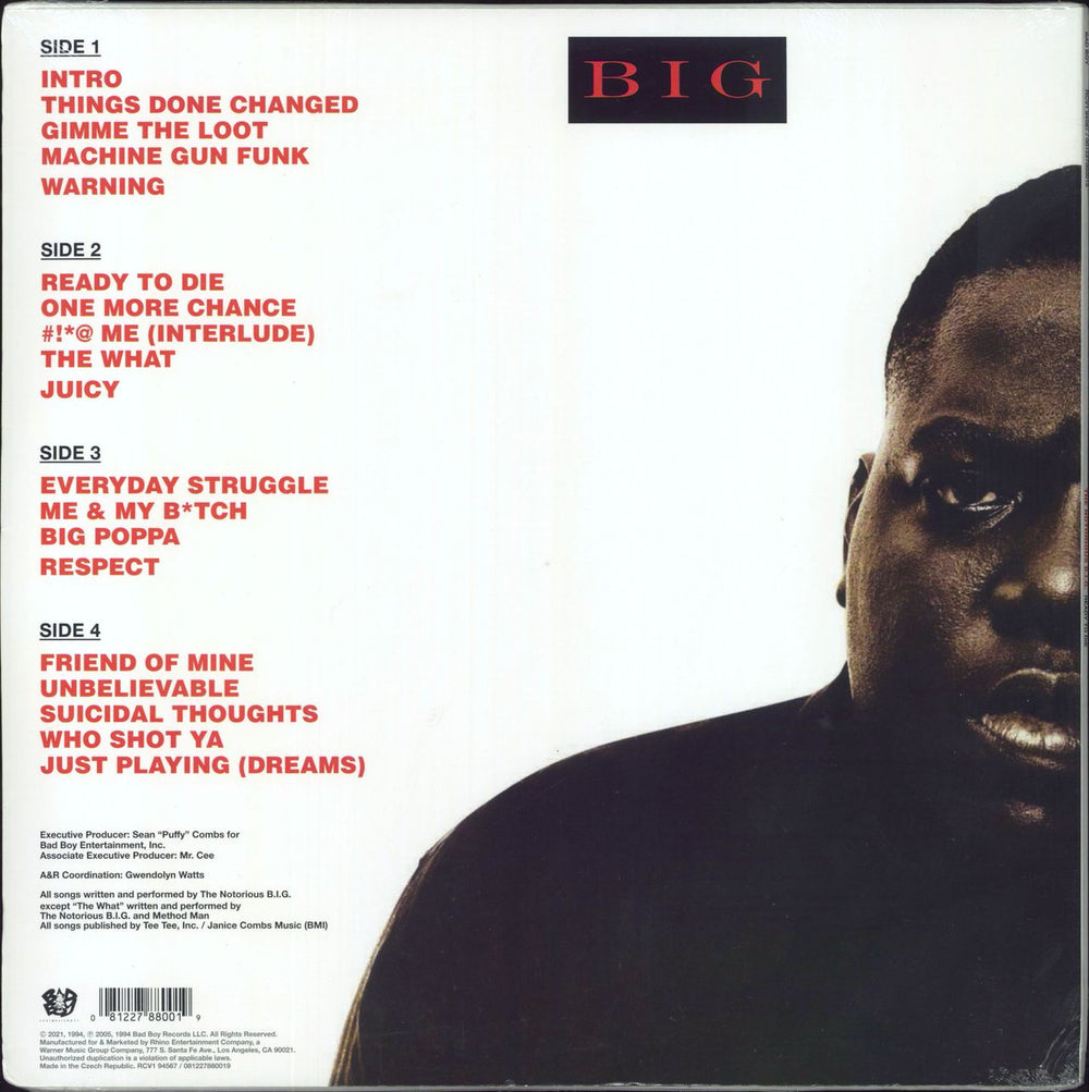 The Notorious B.I.G. Ready To Die - Silver Vinyl - Sealed US 2-LP vinyl record set (Double LP Album) 081227880019