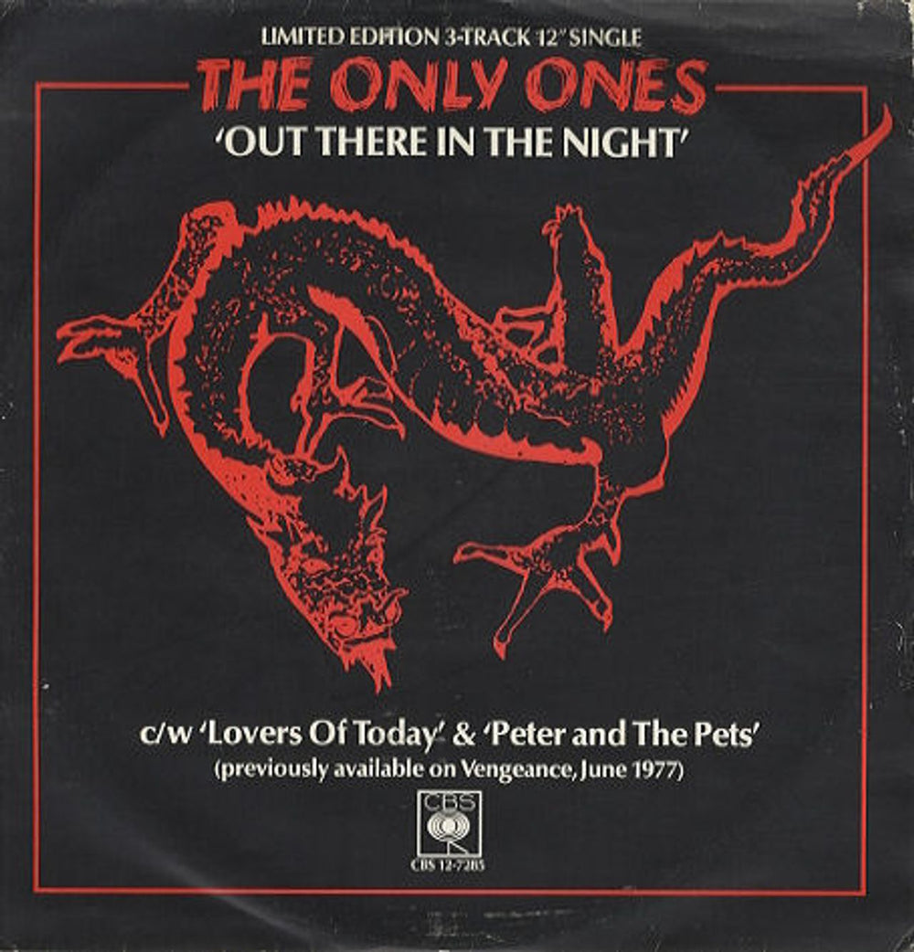 The Only Ones Out There In The Night - Blue Vinyl - EX UK 12" vinyl single (12 inch record / Maxi-single) CBS12-7285
