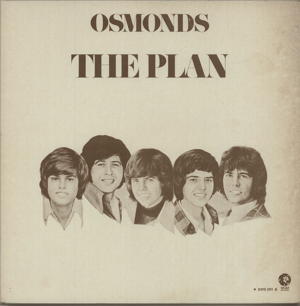 The Osmonds The Plan Italian vinyl LP album (LP record) 2315251A