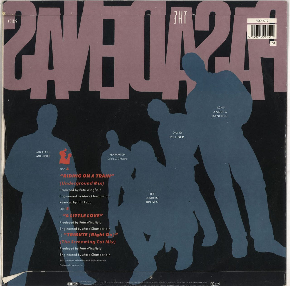 The Pasadenas Riding On A Train UK 12" vinyl single (12 inch record / Maxi-single) 5099765292510