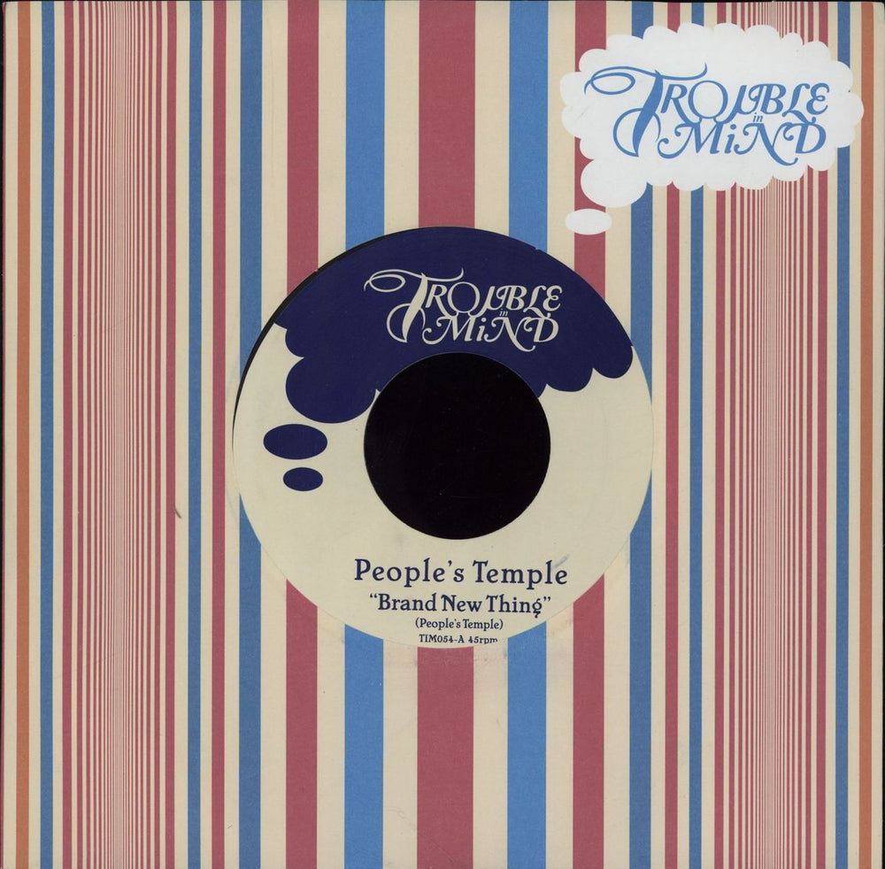 The People's Temple Brand New Thing - Coloured Vinyl UK 7" vinyl single (7 inch record / 45) TIM054