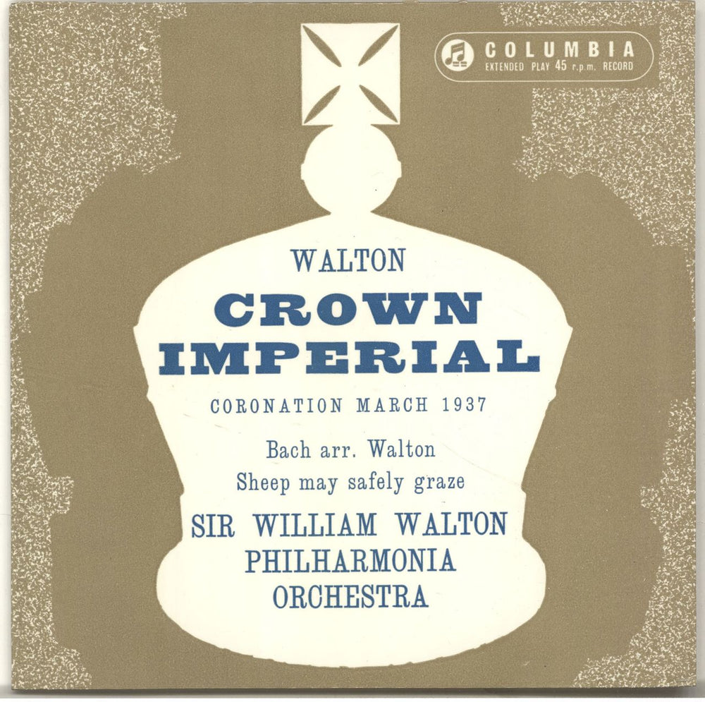 The Philharmonia Orchestra Crown Imperial - p/s UK 7" vinyl single (7 inch record / 45) SEL1504