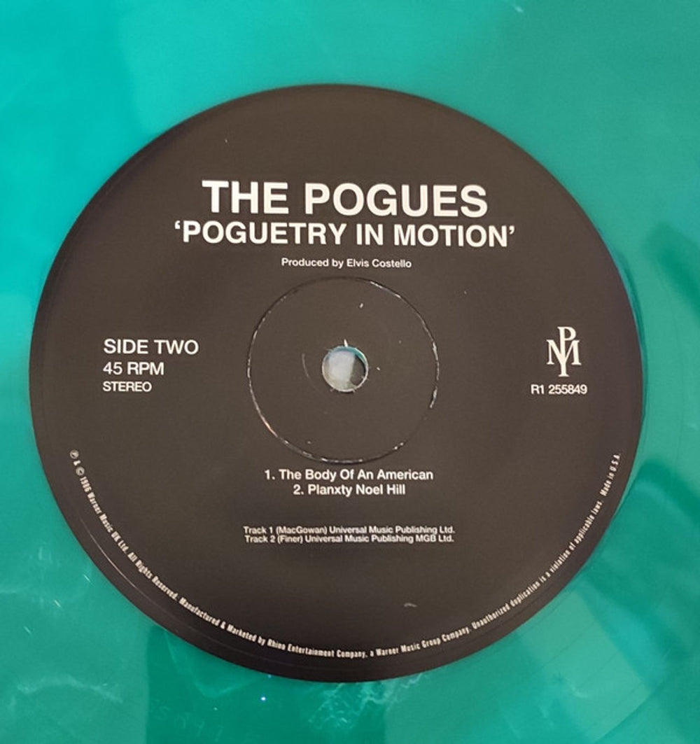 The Pogues Poguetry In Motion EP - Green & White Vinyl Indie Exclusive - Sealed US 12" vinyl single (12 inch record / Maxi-single) 081227954871