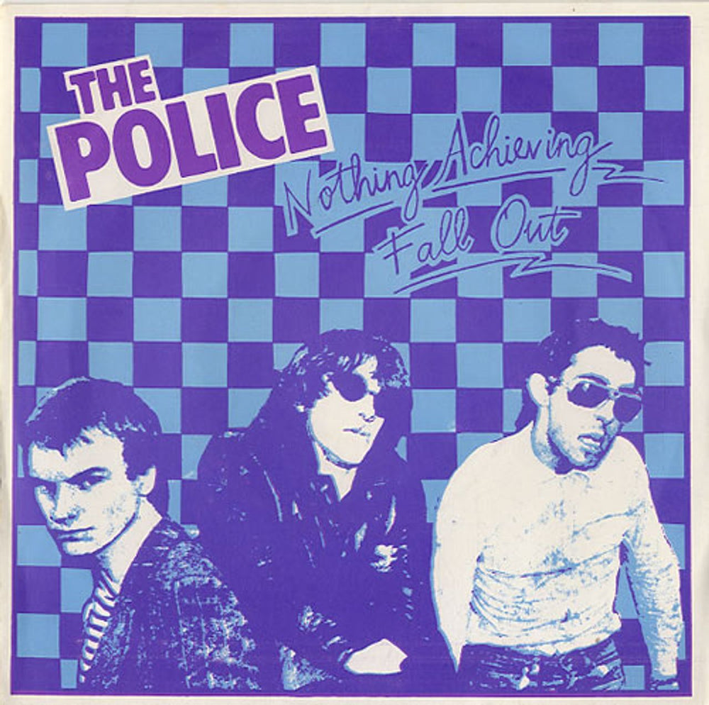 The Police Fall Out - 6th - Blue UK 7" vinyl single (7 inch record / 45) IL001