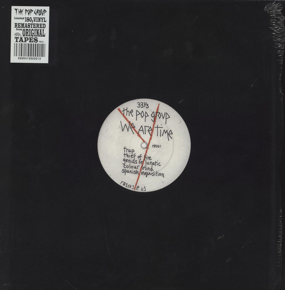 The Pop Group We Are Time - 180g UK vinyl LP album (LP record) FREAK1