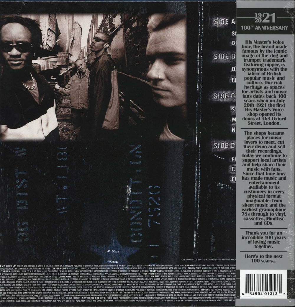 The Prodigy Fat Of The Land - Orange vinyl UK 2-LP vinyl record set (Double LP Album) 634904012137