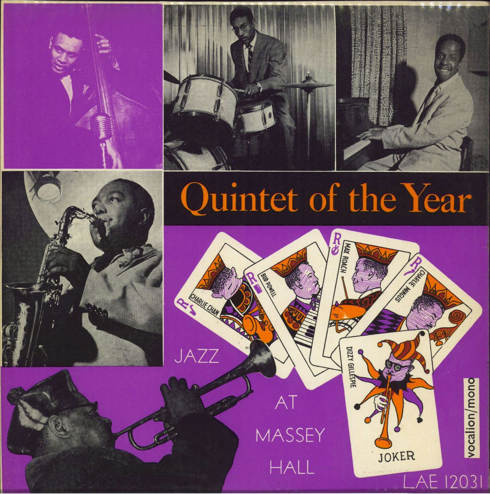 The Quintet Quintet Of The Year - Jazz At Massey Hall - 2nd UK vinyl LP album (LP record) LAE12031