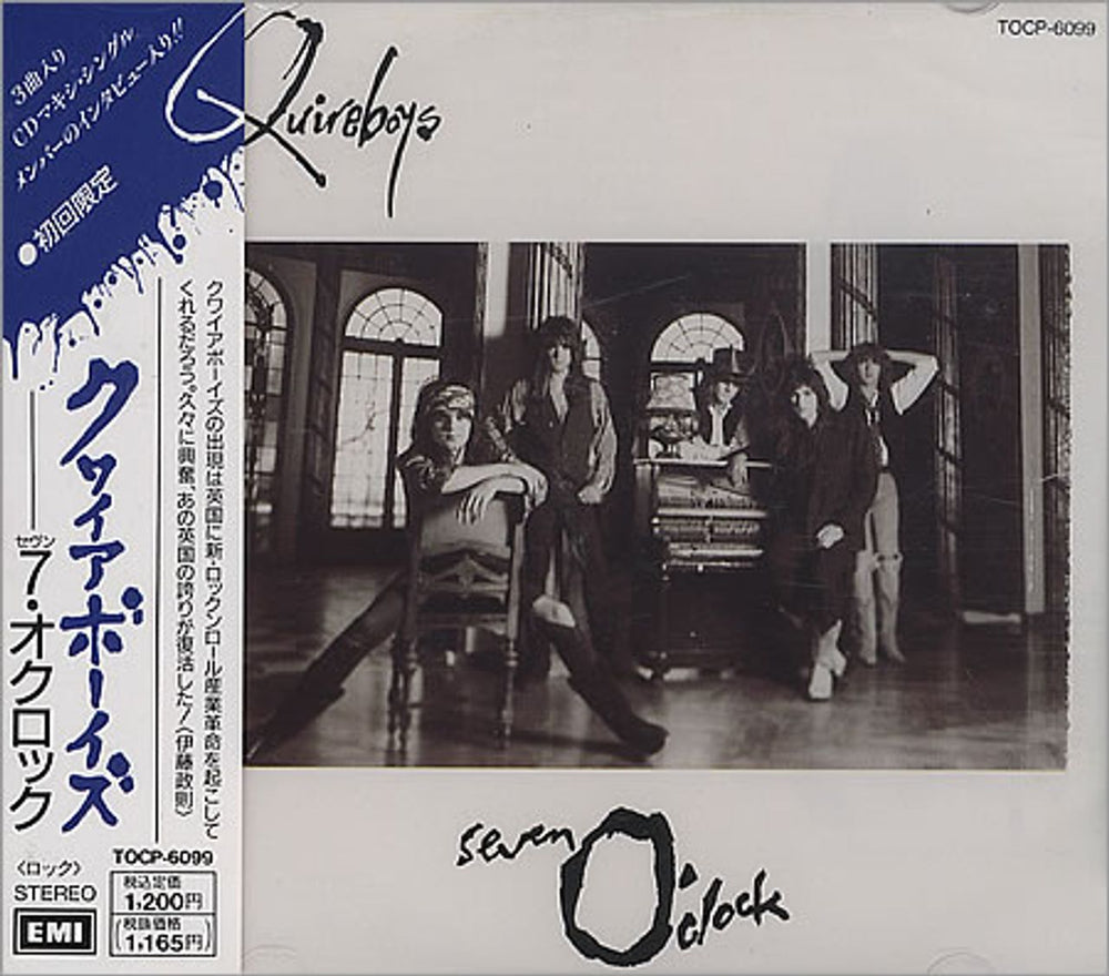 The Quireboys Seven O'clock Japanese Promo CD single (CD5 / 5") TOCP-6099