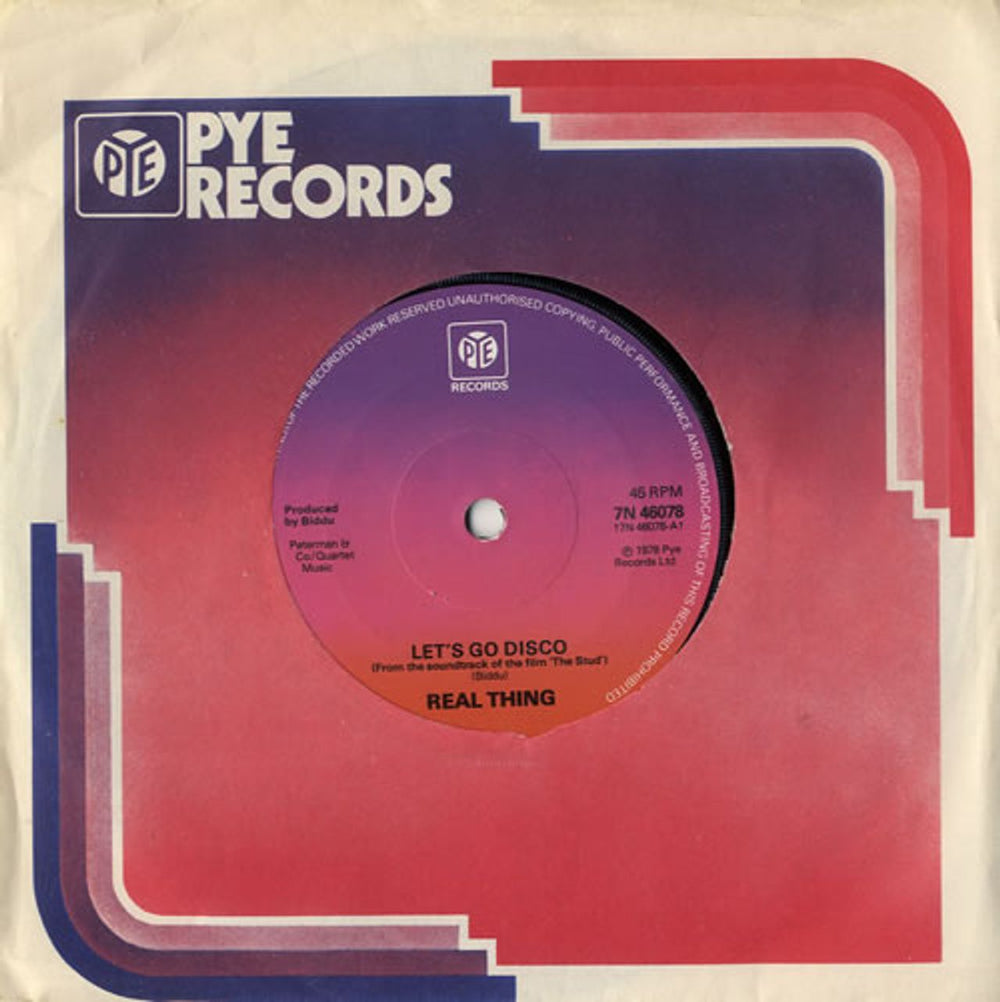The Real Thing Let's Go Disco UK 7" vinyl single (7 inch record / 45) 7N46078