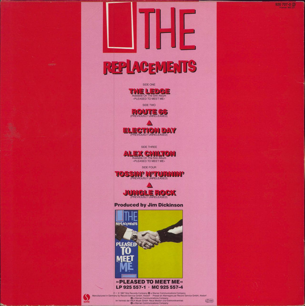 The Replacements The Ledge German 12" vinyl single (12 inch record / Maxi-single)