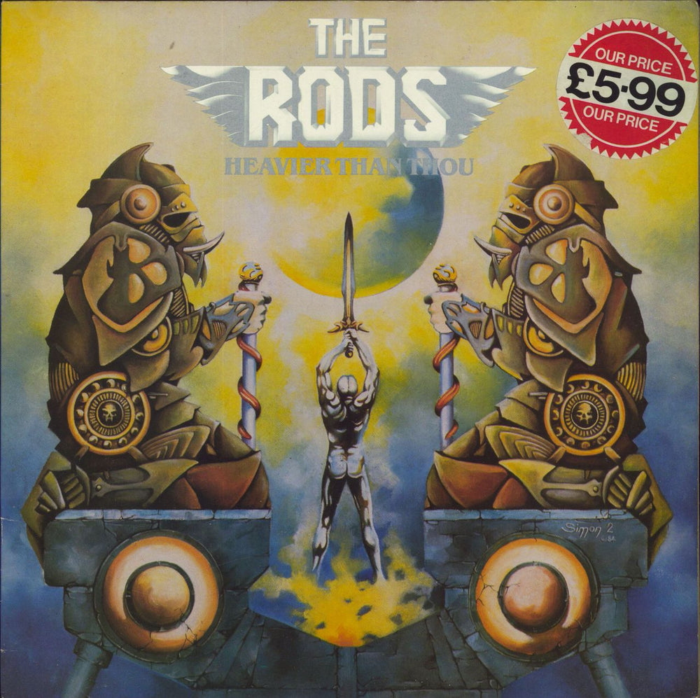 The Rods Heavier Than Thou - Price Stickered UK vinyl LP album (LP record) ZEB9