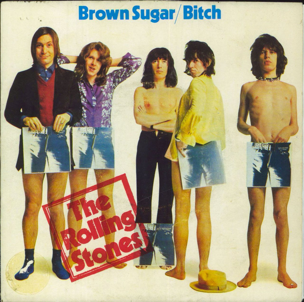 The Rolling Stones Brown Sugar + Picture Sleeve - White Logo Portugese 7" vinyl single (7 inch record / 45) RS19100