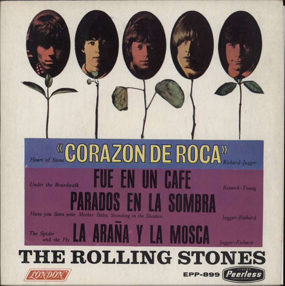 The Rolling Stones Corazon De Roca EP Mexican 7" vinyl single (7 inch record / 45) EPP-899