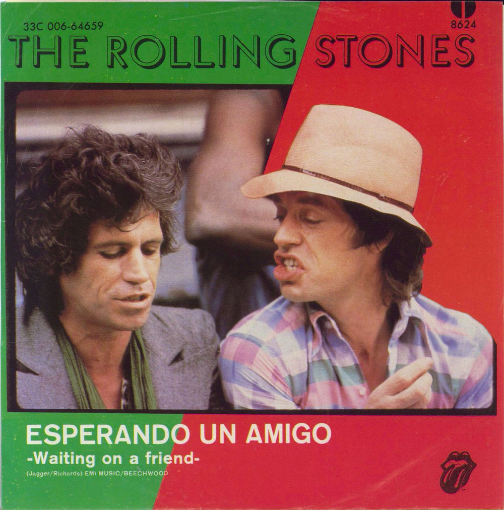 The Rolling Stones Esperando Un Amigo - Waiting On A Friend Mexican 7" vinyl single (7 inch record / 45) 8624