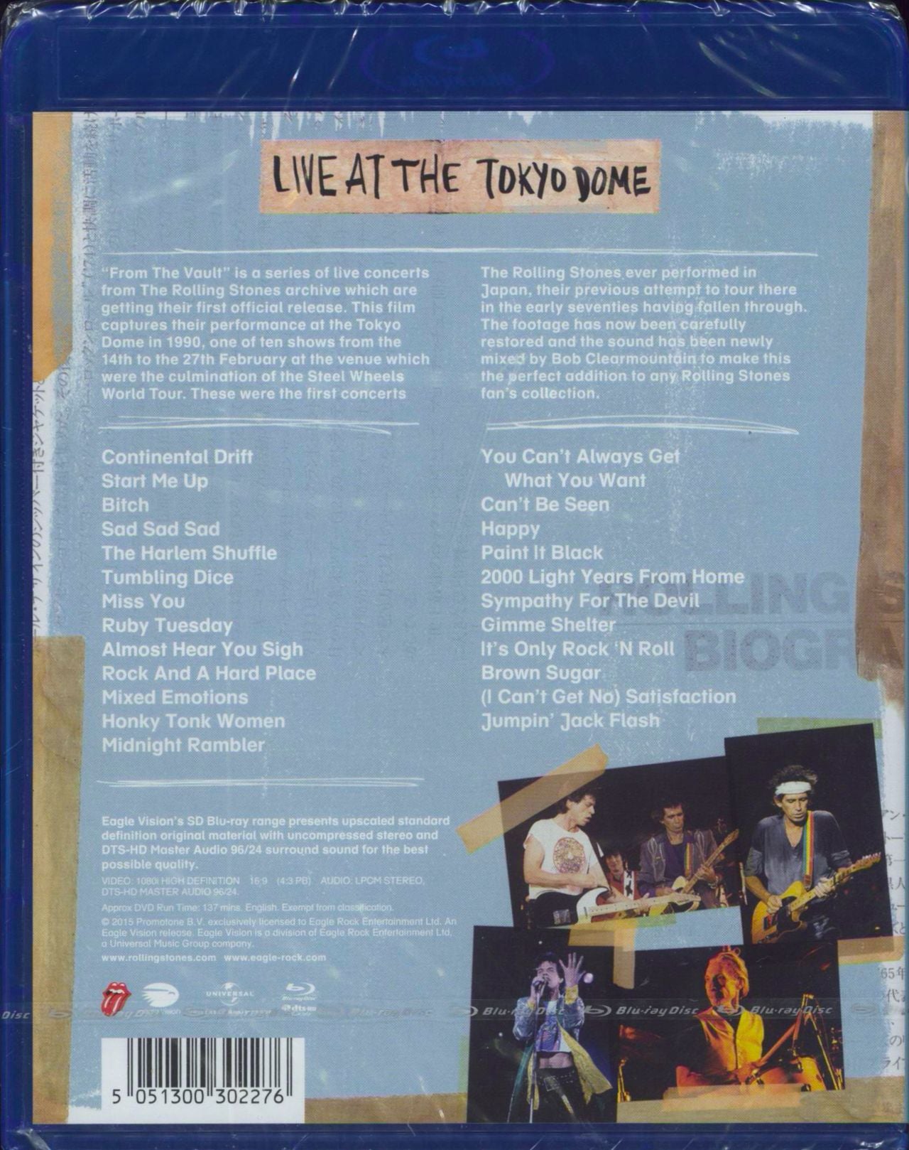 The Rolling Stones From The Vault Live At The Tokyo Dome - Sealed UK Blu Ray