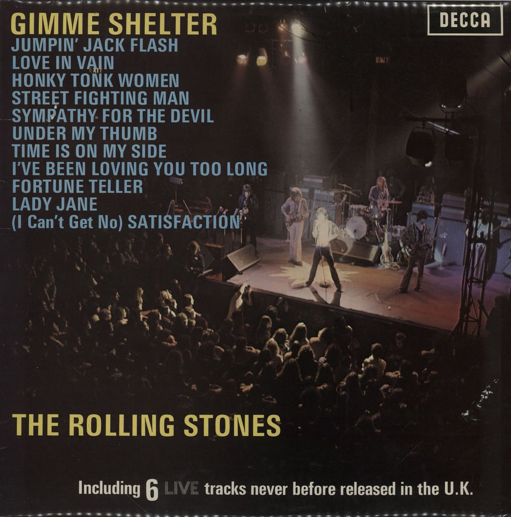 The Rolling Stones Gimme Shelter - 2nd - EX UK vinyl LP album (LP record) SKL5101