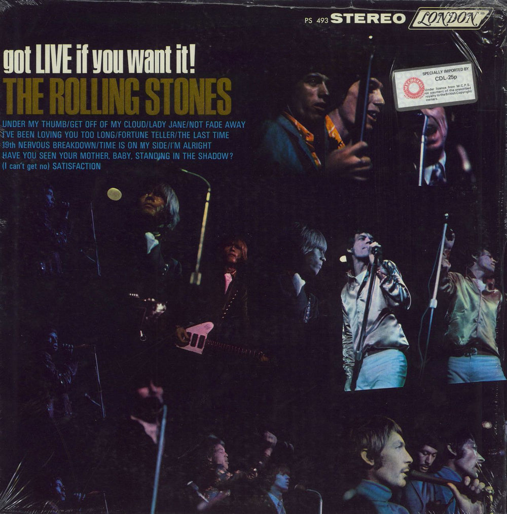 The Rolling Stones Got Live If You Want It! - Bestway Press US vinyl LP album (LP record) PS493