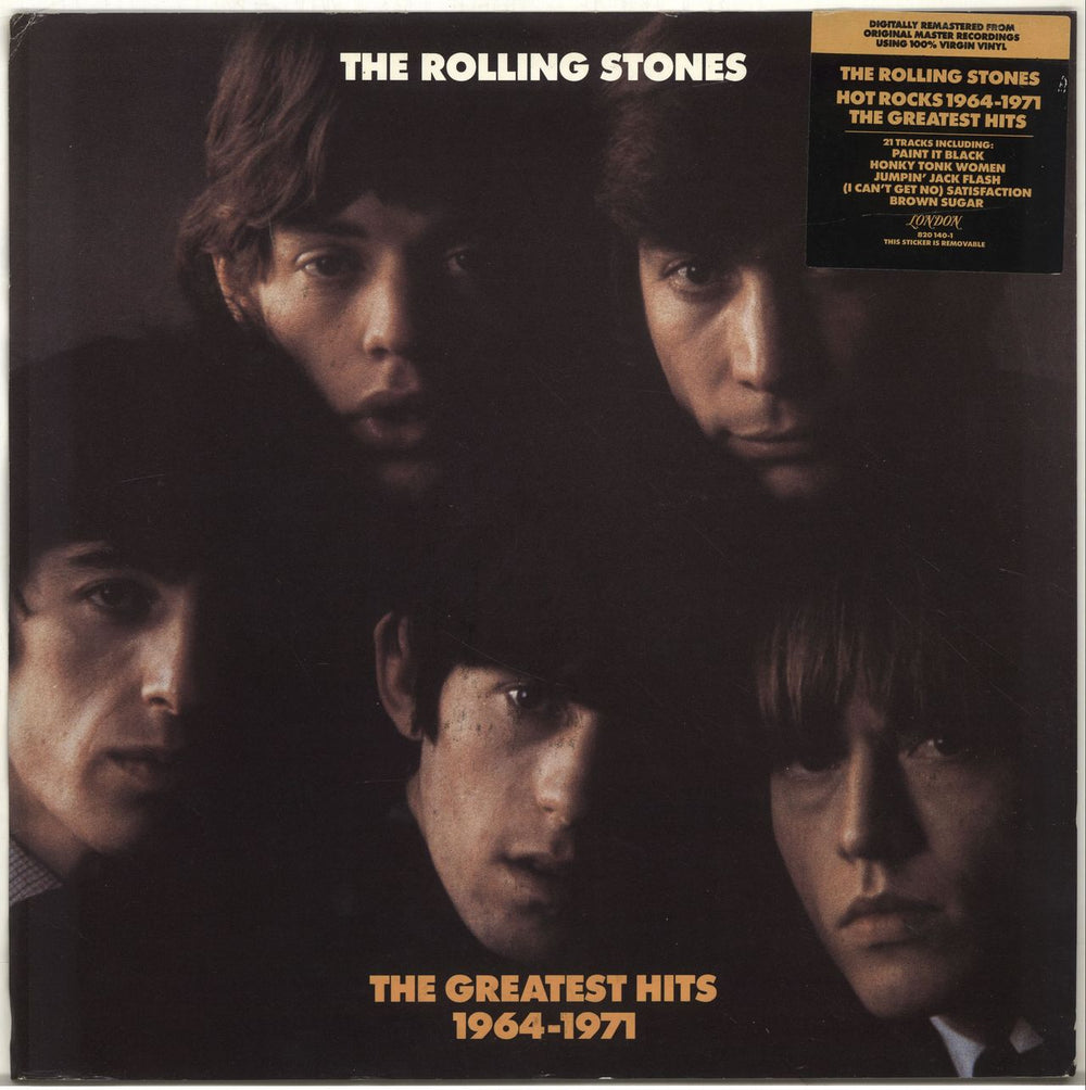 The Rolling Stones Hot Rocks 1964-1971 - stickered p/s US 2-LP vinyl record set (Double LP Album) 042282014016