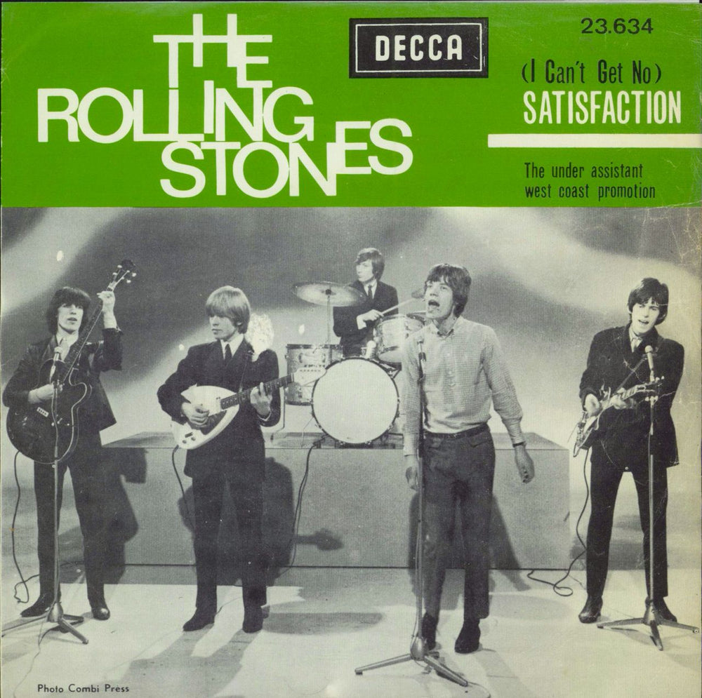 The Rolling Stones (I Can't Get No) Satisfaction Belgian 7" vinyl single (7 inch record / 45) 23.634