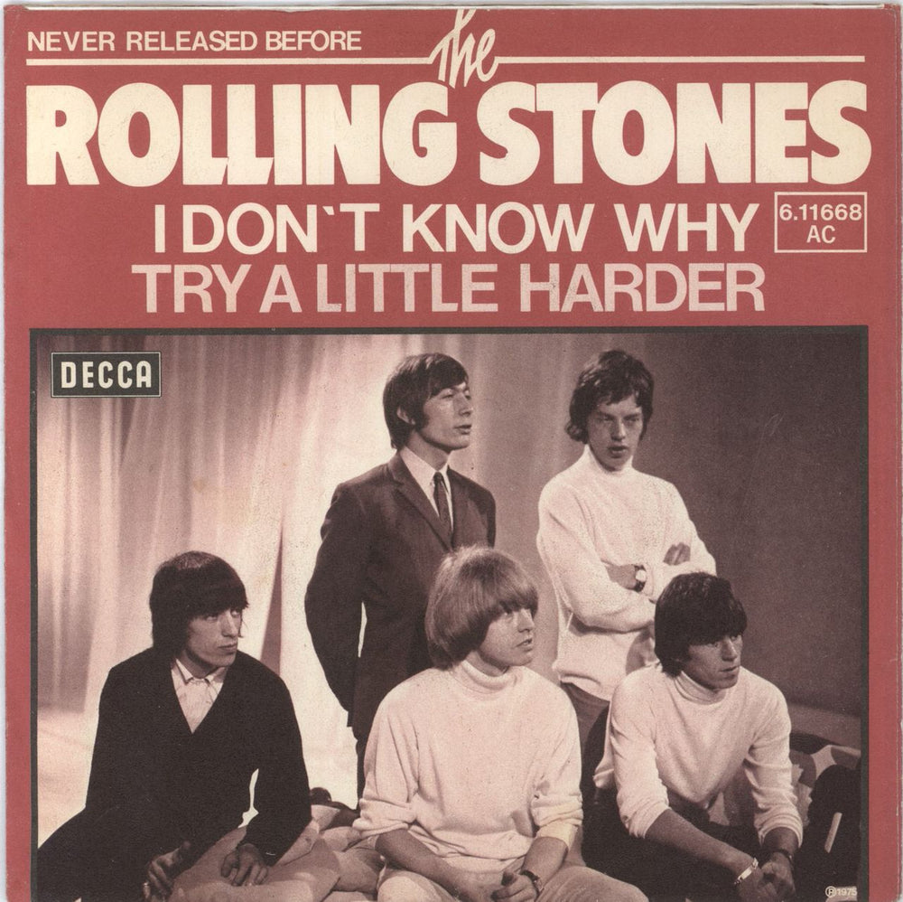 The Rolling Stones I Don't Know Why German 7" vinyl single (7 inch record / 45) 6.11668AC