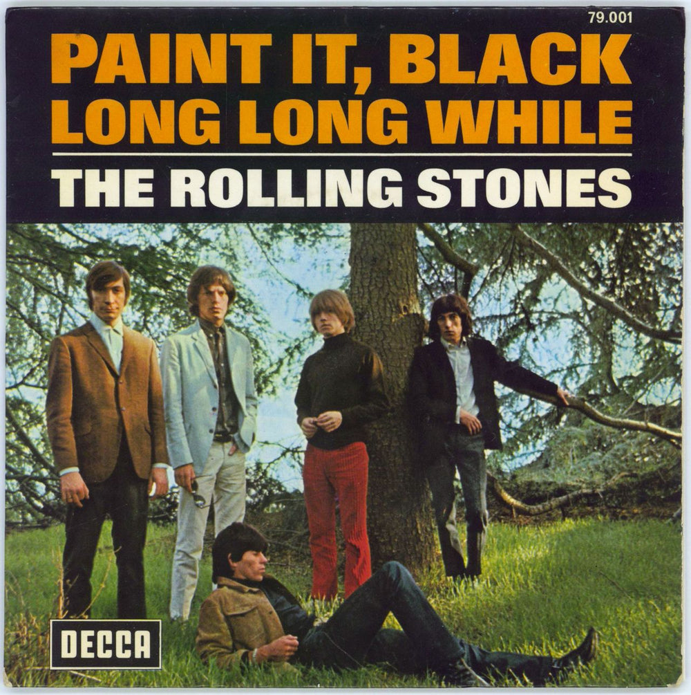 The Rolling Stones Paint It Black - Hexagonal Logo Label French 7" vinyl single (7 inch record / 45) 79.001