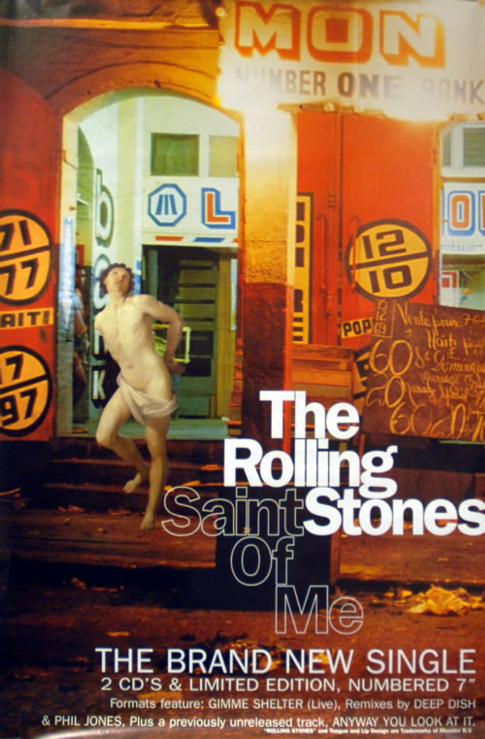 The Rolling Stones Saint Of Me UK Promo poster 60 X 40