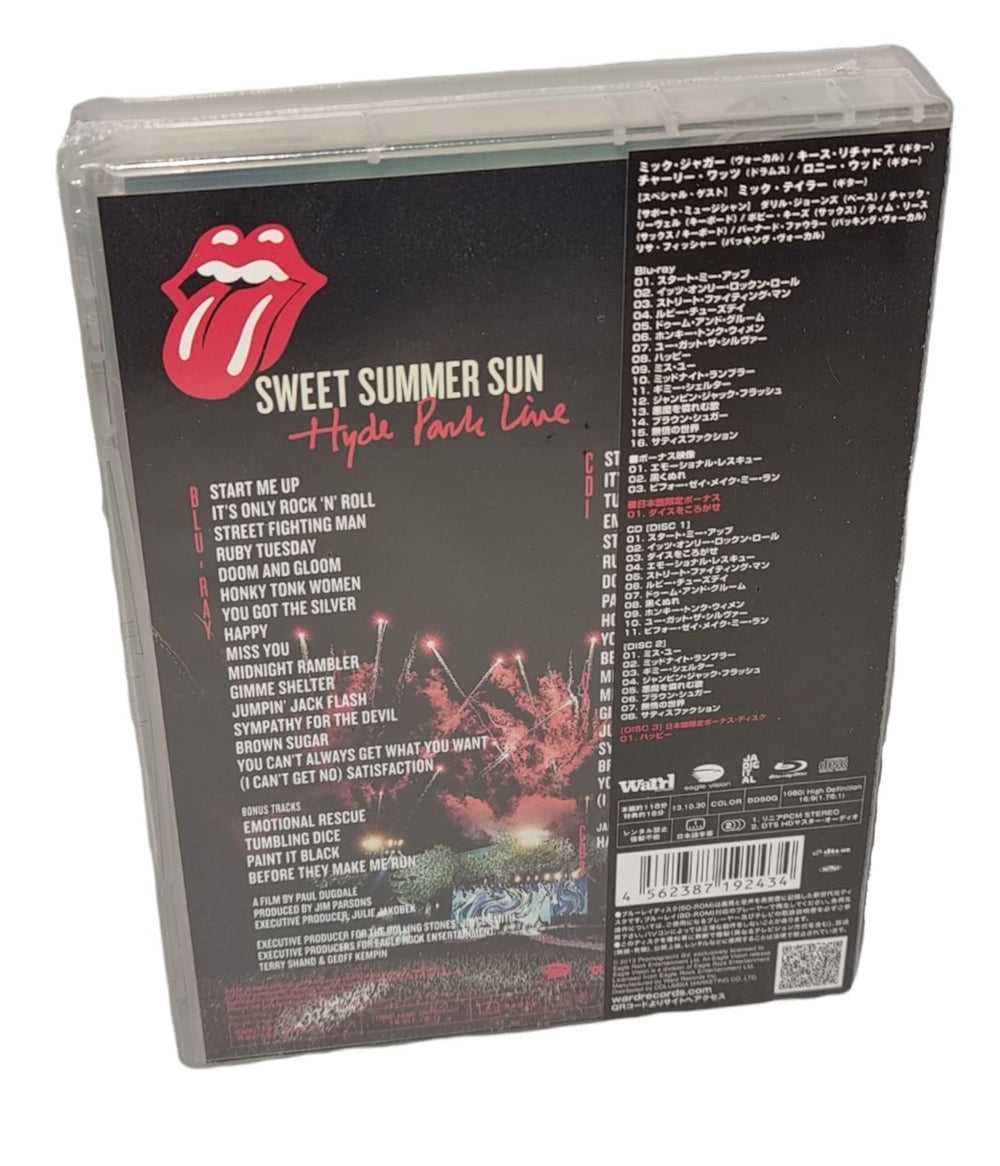 The Rolling Stones Sweet Summer Sun - Hyde Park Live - Sealed Japanese 3-disc CD/DVD Set ROL3DSW791261