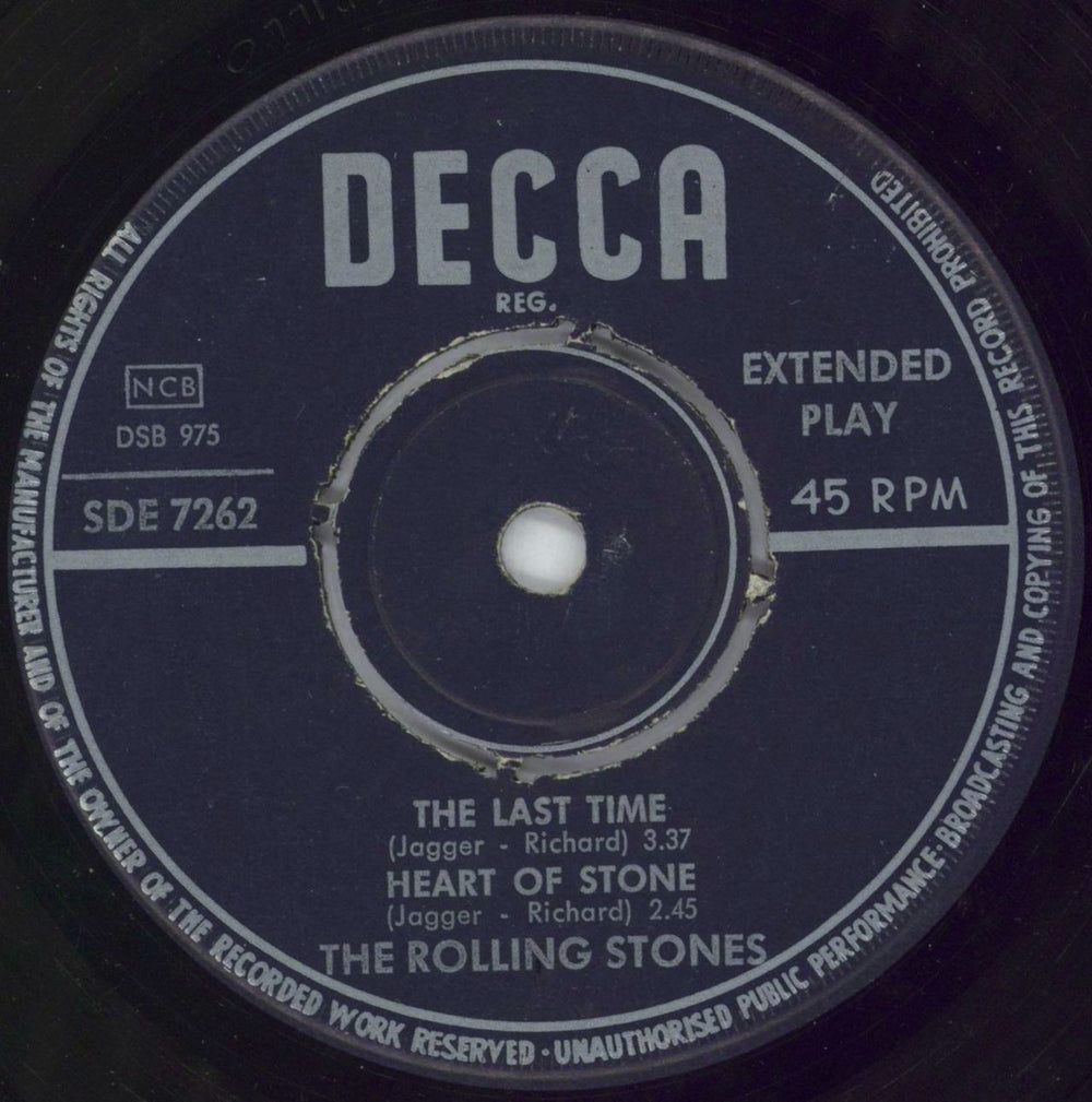 The Rolling Stones The Last Time EP Swedish 7" vinyl single (7 inch record / 45) ROL07TH161603