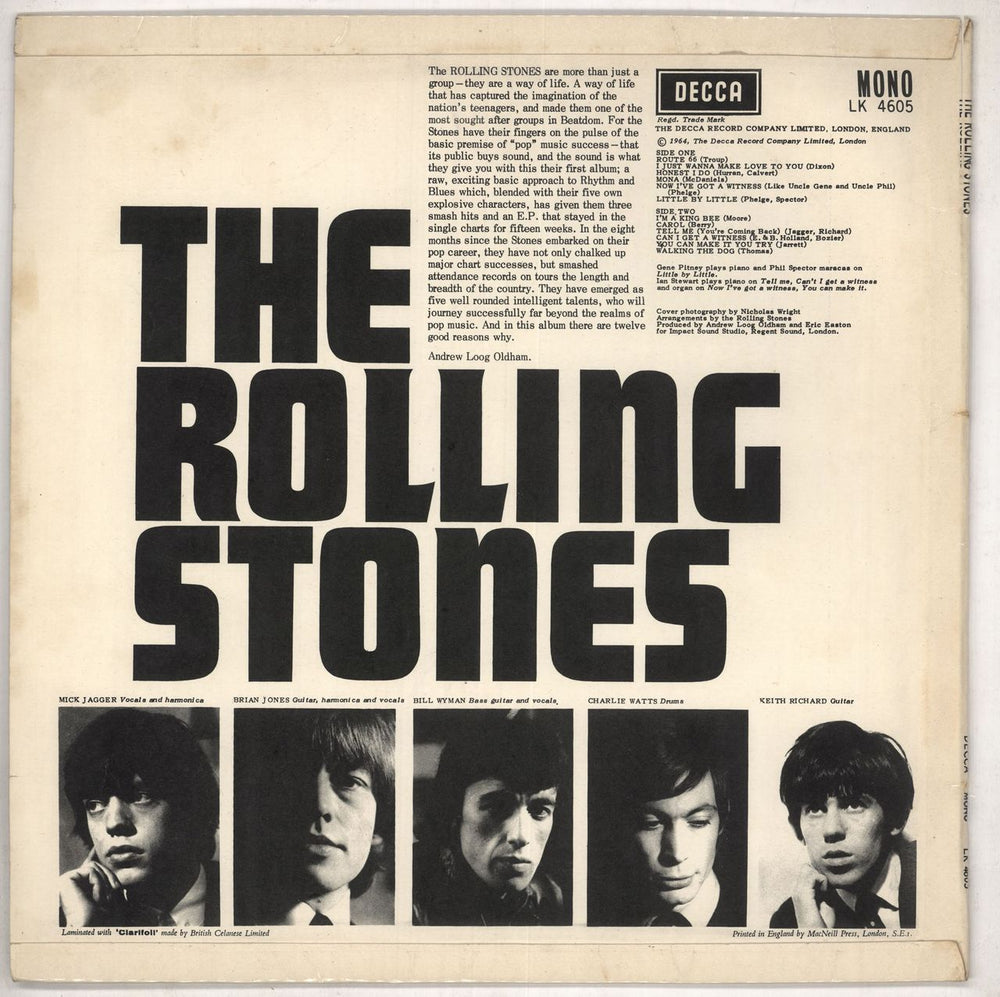 The Rolling Stones The Rolling Stones - 2nd [A] F/B - VG UK vinyl LP album (LP record) ROLLPTH608518