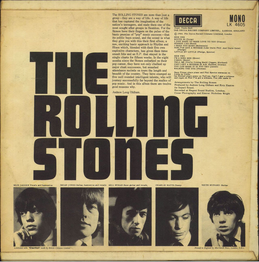 The Rolling Stones The Rolling Stones - 2nd [B] F/B - VG UK vinyl LP album (LP record)