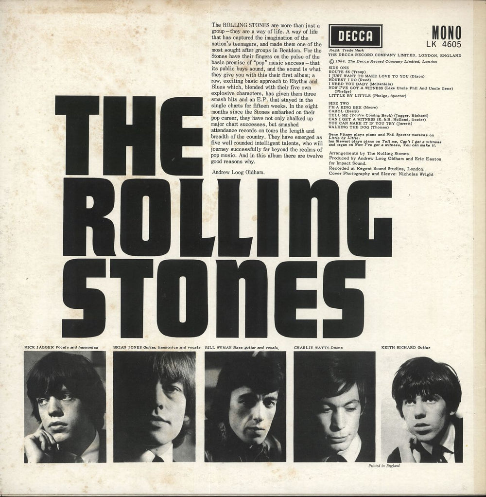 The Rolling Stones The Rolling Stones - Late 70s UK vinyl LP album (LP record)