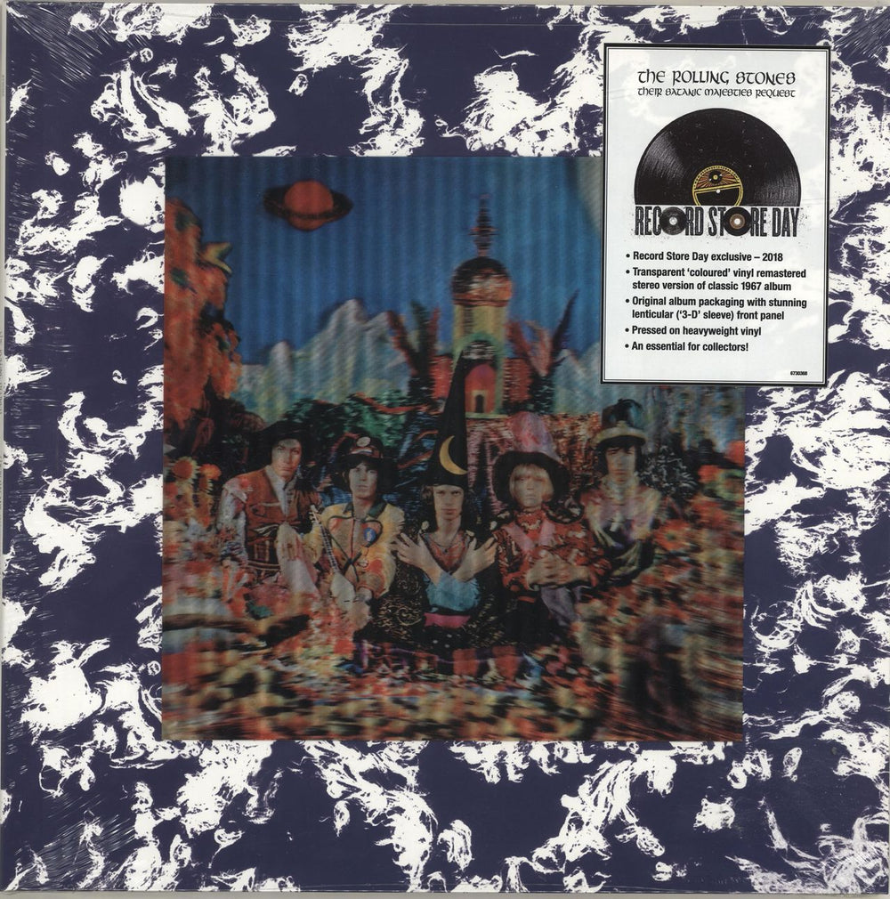 The Rolling Stones Their Satanic Majesties Request - RSD18 - Clear Vinyl - Sealed UK vinyl LP album (LP record) 6730368