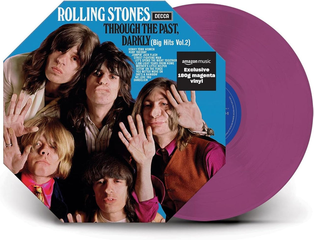 The Rolling Stones Through The Past, Darkly [Big Hits Vol. 2] - Magenta Vinyl - Sealed US vinyl LP album (LP record) 2149-1