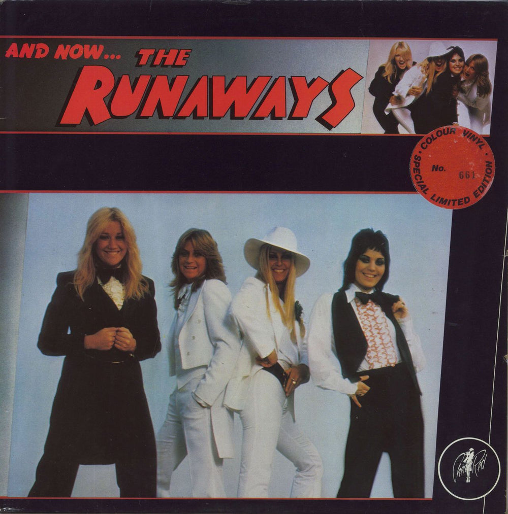 The Runaways And Now...The Runaways - Red Vinyl UK vinyl LP album (LP record) ARED3