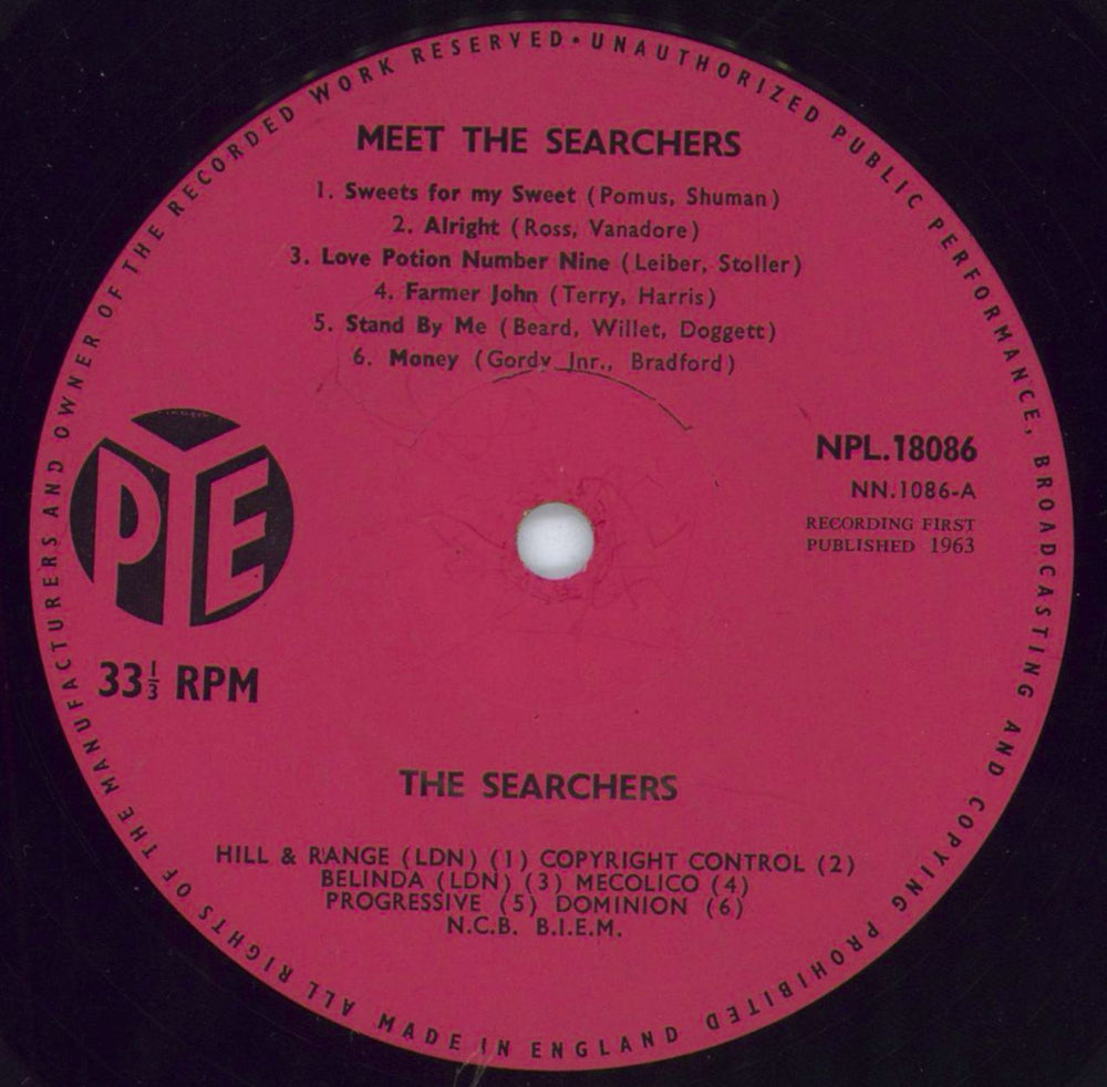 The Searchers Meet The Searchers - EX UK vinyl LP album (LP record) SRCLPME797465