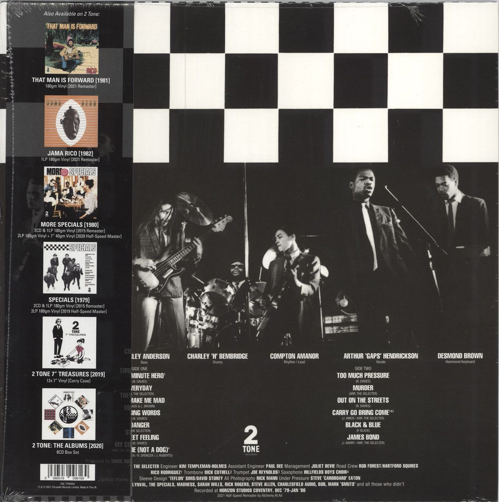 The Selecter Too Much Pressure + Bonus 7" - Black Vinyl UK vinyl LP album (LP record) 5060516096398