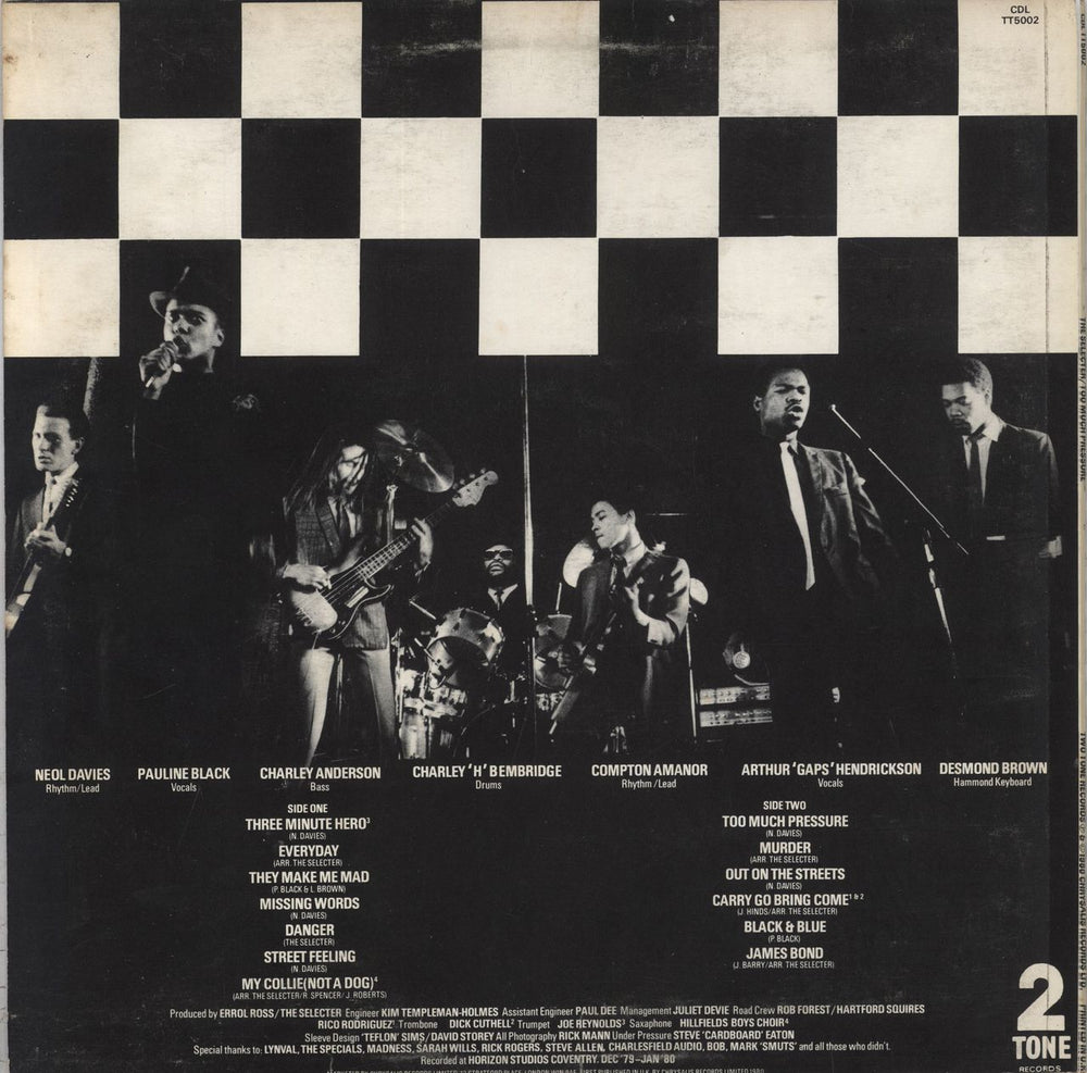 The Selecter Too Much Pressure - VG UK vinyl LP album (LP record) SELLPTO819324