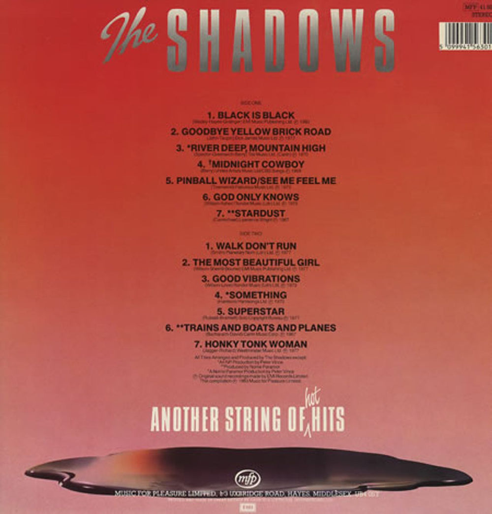 The Shadows Another String Of Hot Hits UK vinyl LP album (LP record) SHDLPAN232839