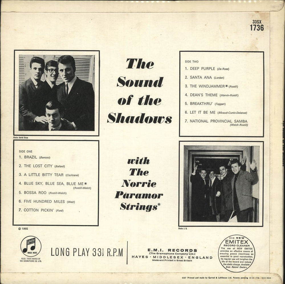 The Shadows The Sound Of The Shadows - 1st - EX UK vinyl LP album (LP record)