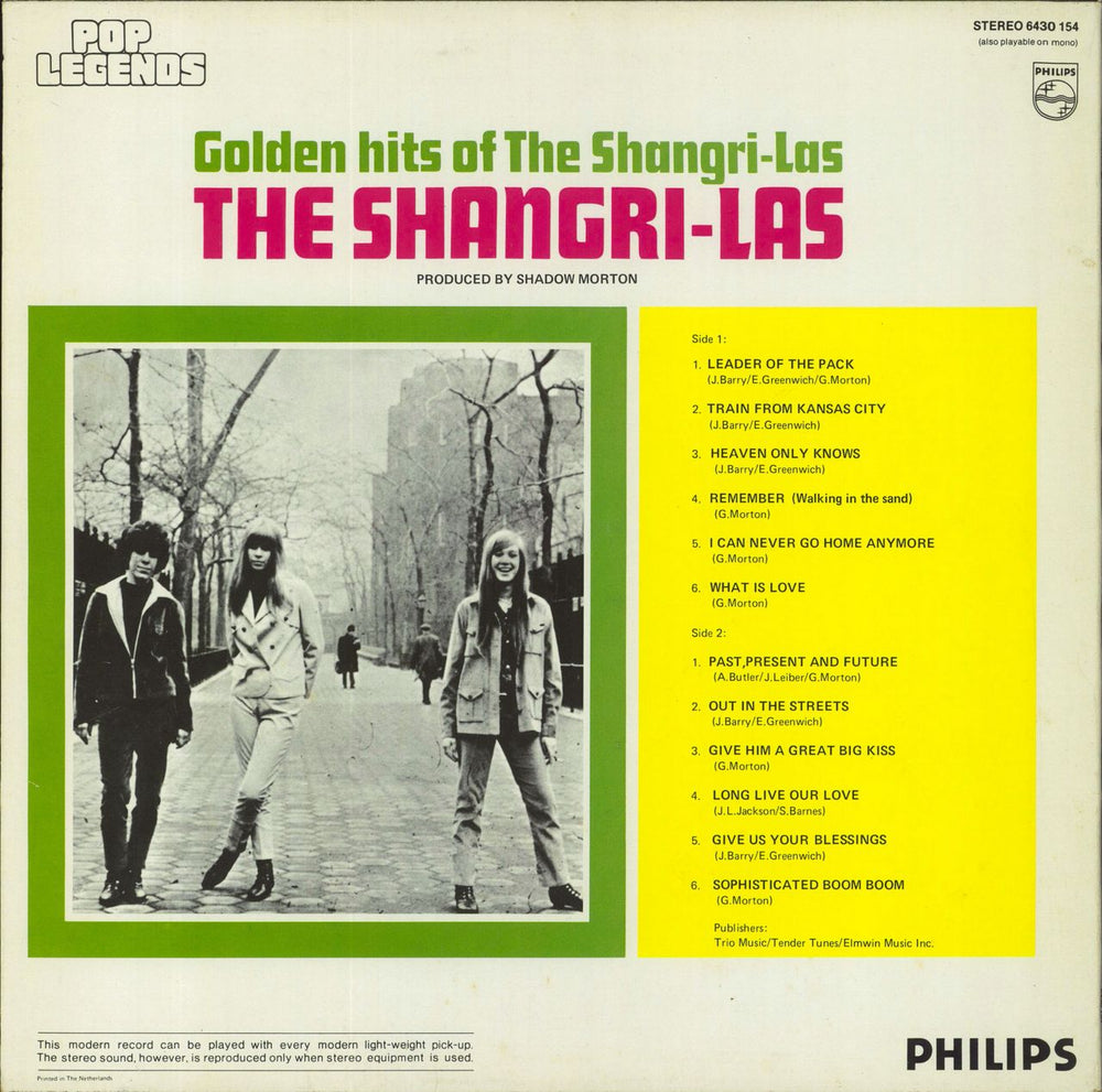 The Shangri-Las Golden Hits Of The Shangri-Las Dutch vinyl LP album (LP record)