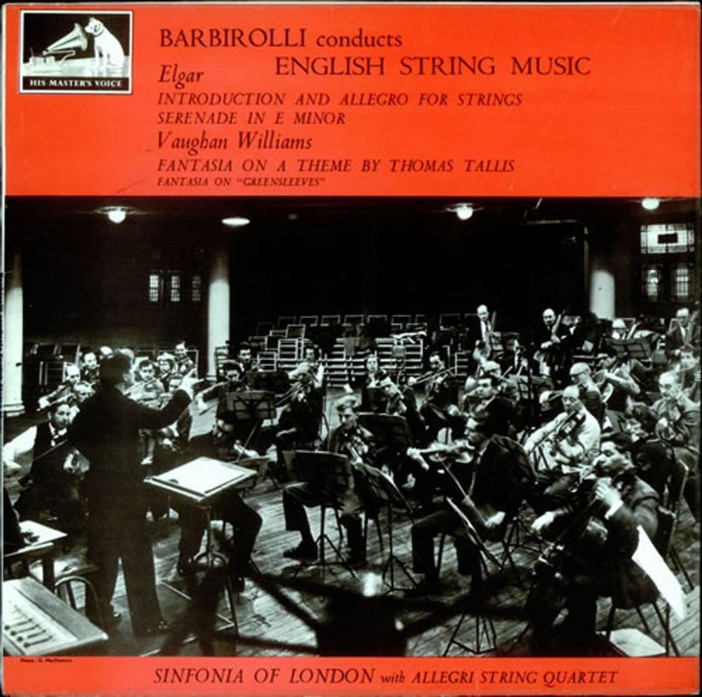 The Sinfonia Of London Barbirolli Conducts English String Music - 4th UK vinyl LP album (LP record) ASD521