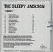 The Sleepy Jackson Lovers + Album Sampler UK Promo CD-R acetate