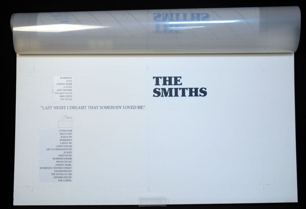 The Smiths Last Night I Dream That Somebody Loved Me -Withdrawn Artwork UK Promo artwork Deleted Withdrawn