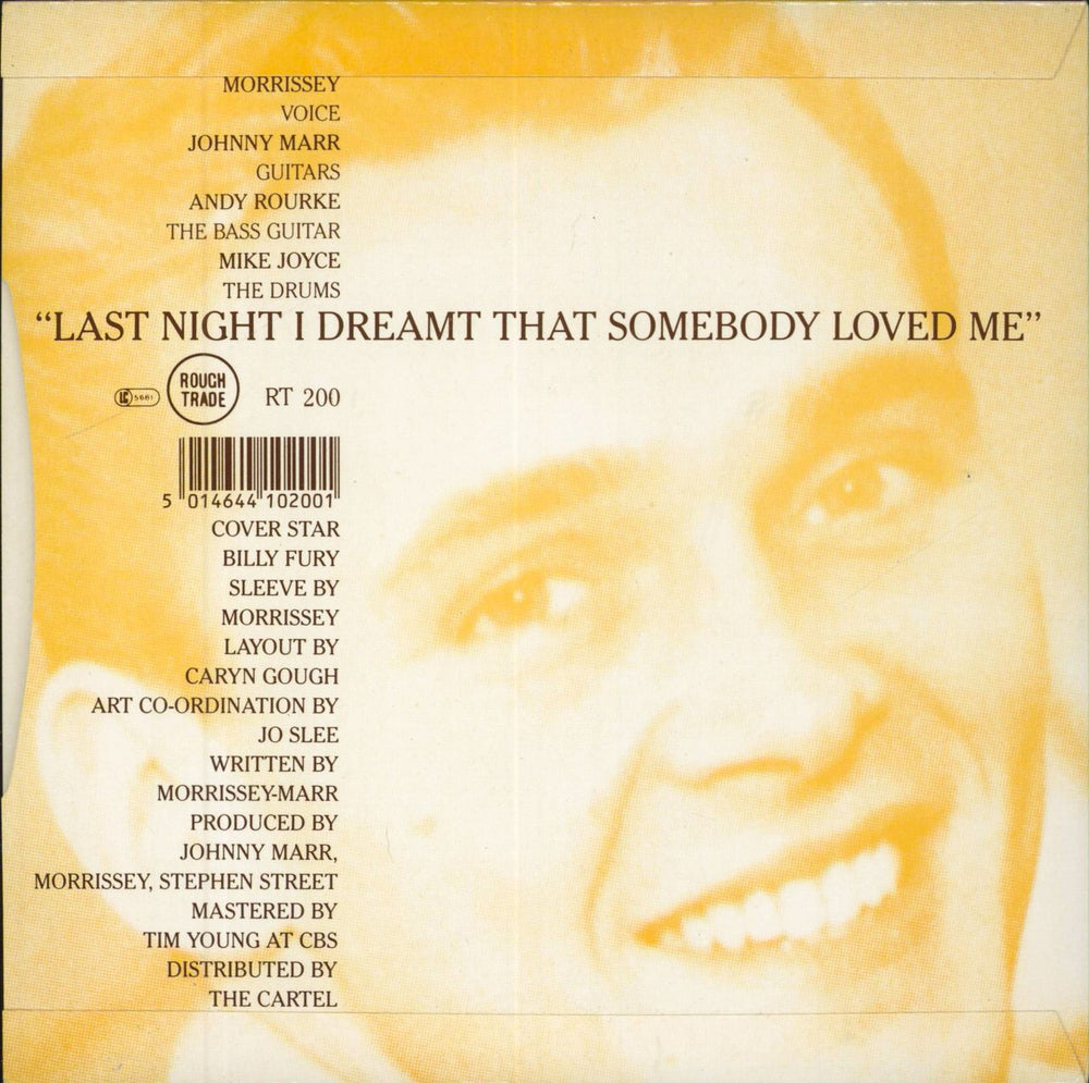 The Smiths Last Night I Dreamt That Somebody Loved Me UK 7" vinyl single (7 inch record / 45) 5014644102001