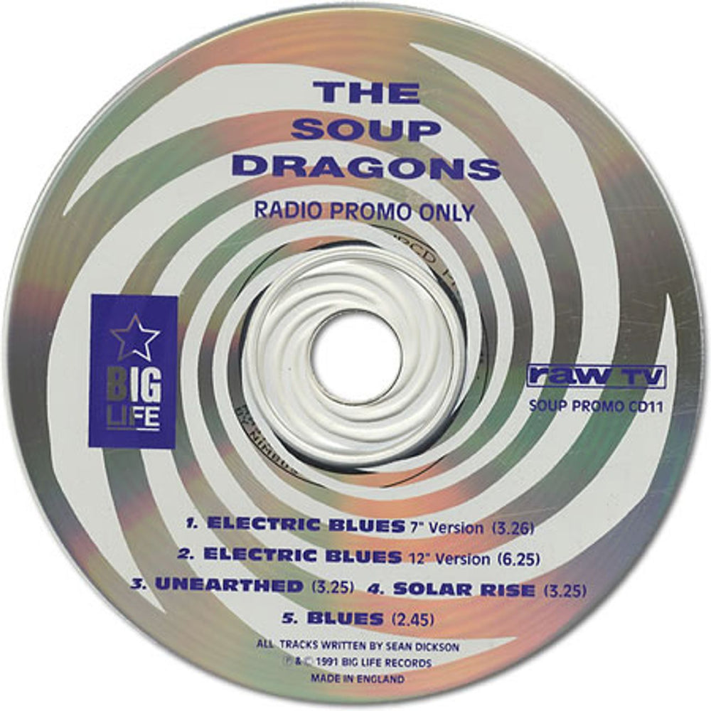 The Soup Dragons Electric Blues UK Promo CD single (CD5 / 5") SOUPPROMOCD11