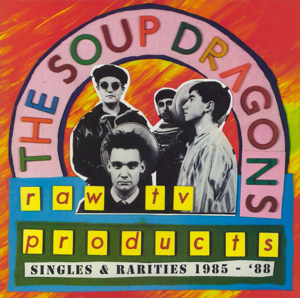 The Soup Dragons Raw TV Products: Singles & Rarities 1985 - '88 - Green Vinyl UK vinyl LP album (LP record) PNFG32