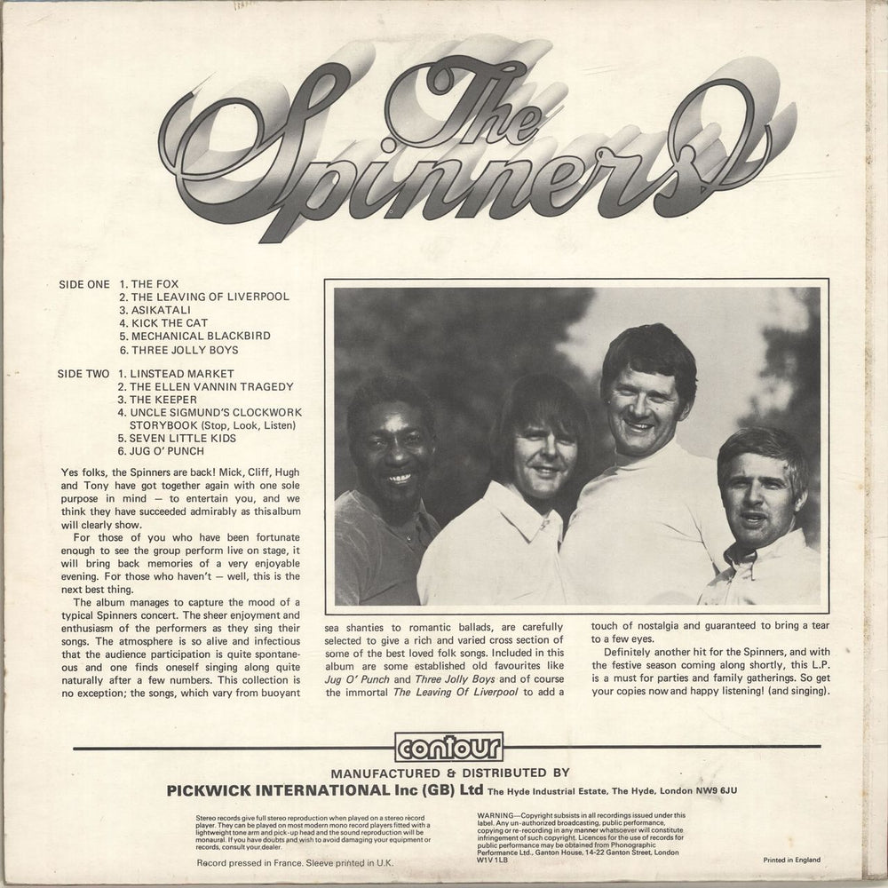 The Spinners The Spinners - Volume 2 French vinyl LP album (LP record)