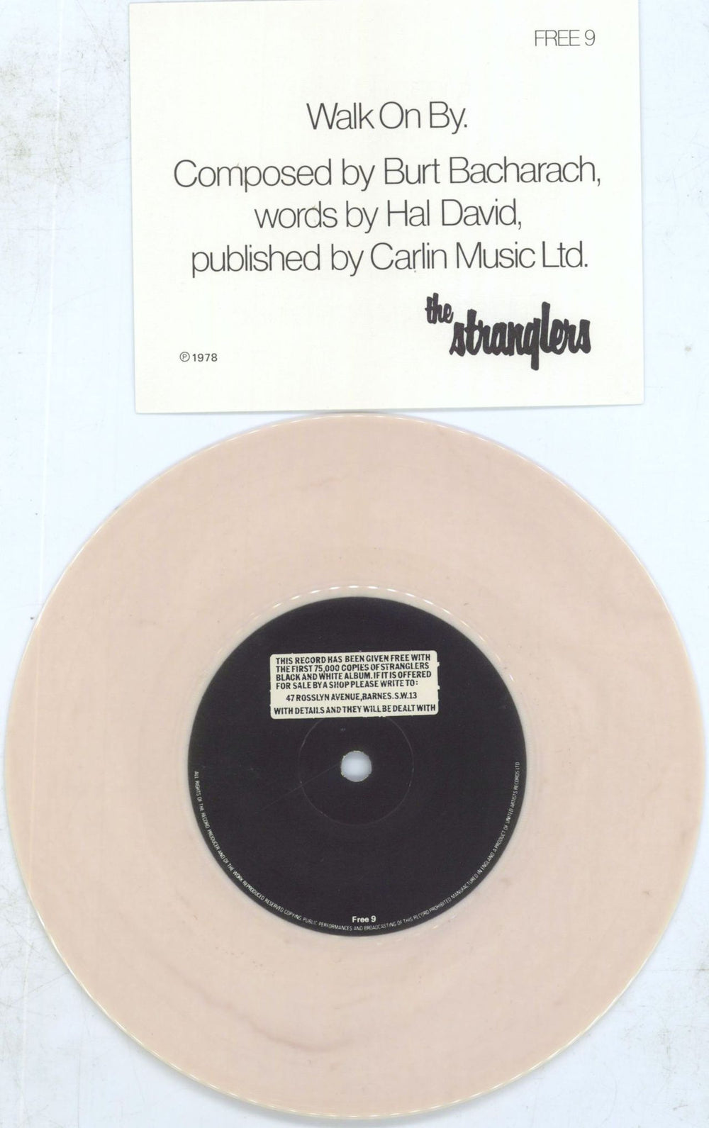 The Stranglers Black And White + Mispressed Beige Vinyl 7" UK vinyl LP album (LP record) STRLPBL763264